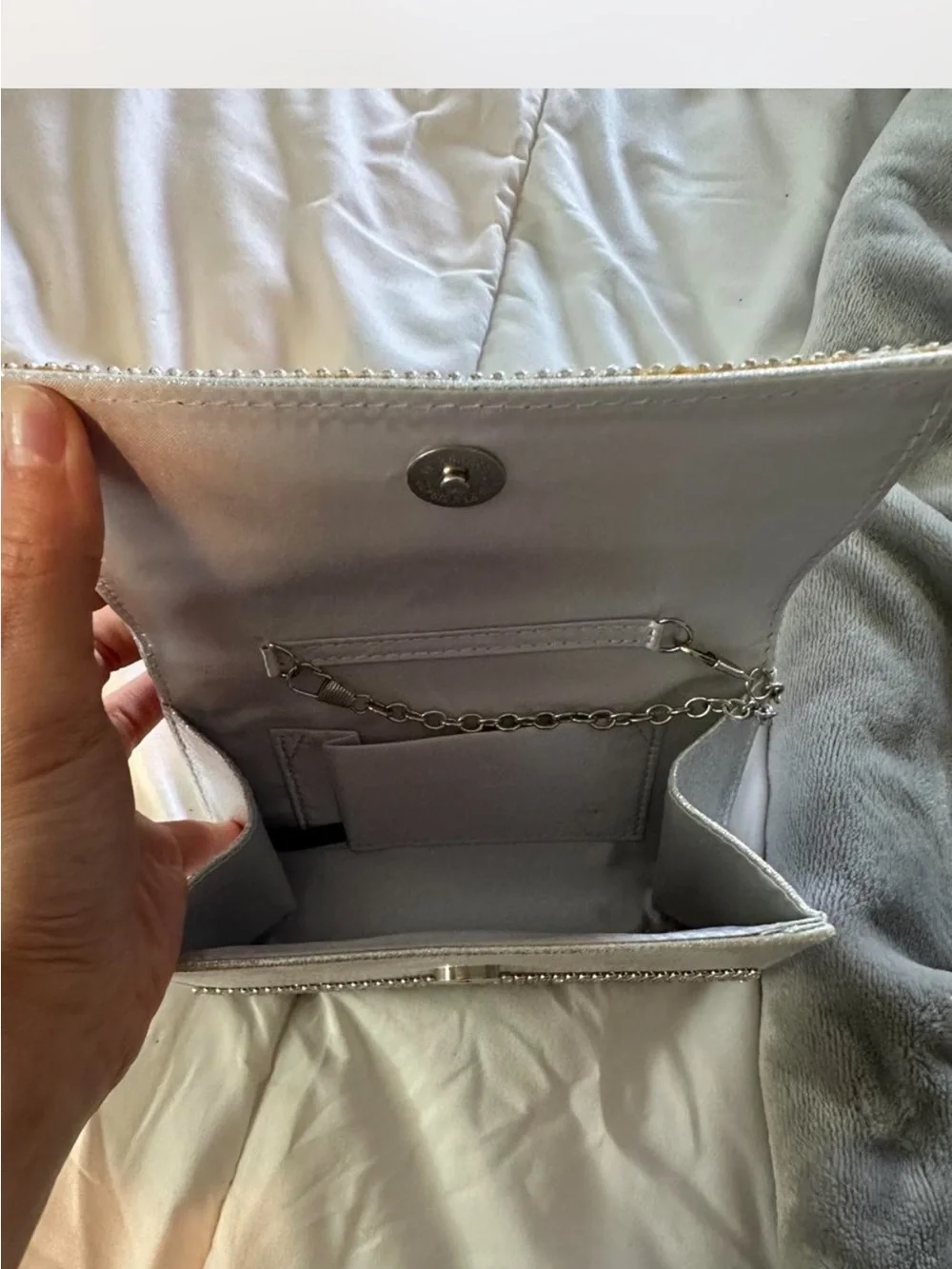 Rhinestone clutch